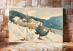 Πίνακας, Snowy plain in the mountains by Zolo Palugyay