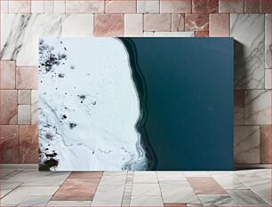 Πίνακας, Snowy Shoreline and Frozen Water Χιονισμένη ακτογραμμή και παγωμένο νερό