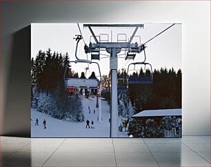 Πίνακας, Snowy Ski Lift Snowy Ski Lift