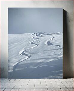Πίνακας, Snowy Tracks on a Hill Χιονισμένα ίχνη σε έναν λόφο