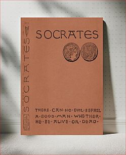 Πίνακας, Socrates. : A translation of the Apology, Crito, and parts of the Phaedo of Plato. [Spine and front cover] (1883) binding designed by Sarah Whitman