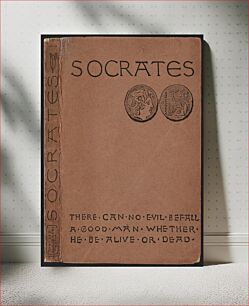 Πίνακας, Socrates. : A translation of the Apology, Crito, and parts of the Phaedo of Plato. Spine and front cover
