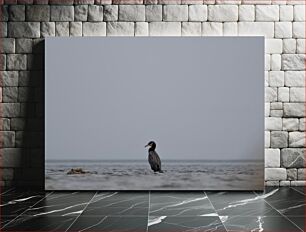 Πίνακας, Solitary Bird in the Sea Μοναχικό Πουλί στη Θάλασσα