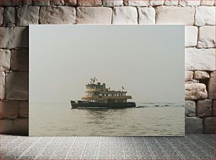 Πίνακας, Solitary Boat on Calm Waters Μοναχικό σκάφος σε ήρεμα νερά