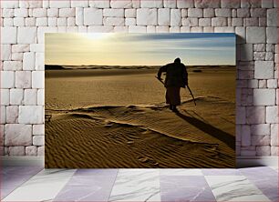 Πίνακας, Solitary Figure in the Desert Μοναχική Φιγούρα στην Έρημο