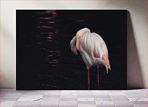 Πίνακας, Solitary Flamingo Μοναχικό Φλαμίνγκο