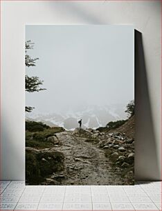 Πίνακας, Solitary Hiker in Misty Mountains Μοναχικός πεζοπόρος στα Misty Mountains