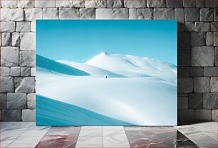 Πίνακας, Solitary Journey in Snowy Mountains Μοναχικό Ταξίδι στα Χιονισμένα Όρη