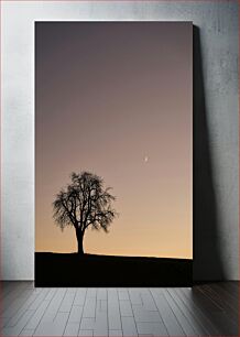 Πίνακας, Solitary Tree at Sunset Μοναχικό δέντρο στο ηλιοβασίλεμα