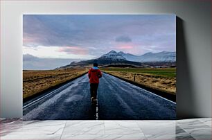 Πίνακας, Solitary Walk on a Mountain Road Μοναχικός περίπατος σε ορεινό δρόμο