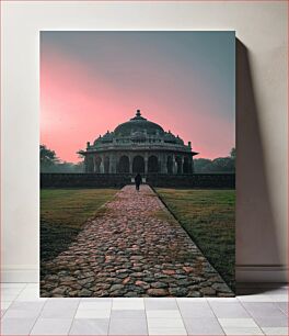 Πίνακας, Solitary Walk to the Ancient Dome at Sunset Μοναχικός περίπατος στον αρχαίο θόλο στο ηλιοβασίλεμα