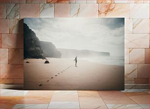 Πίνακας, Solitude on a Misty Beach Μοναξιά σε μια ομιχλώδη παραλία