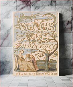 Πίνακας, Songs of Innocence, Plate 2, Title Page (Bentley 3)