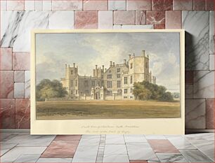 Πίνακας, South View of Sherbone Castle, Dorsetshire The Seat of the Earl of Digby