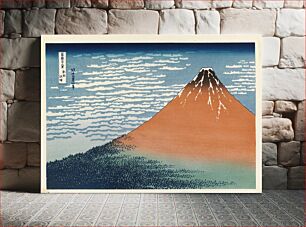 Πίνακας, South wind at clear dawn (red fuji), 1994, by Katsushika Hokusai