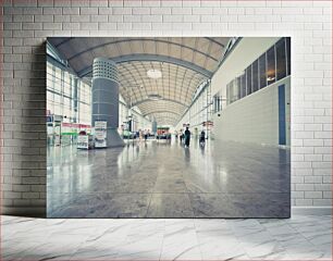 Πίνακας, Spacious Modern Architecture in Airport Terminal Ευρύχωρη σύγχρονη αρχιτεκτονική στον τερματικό σταθμό του αεροδρομίου
