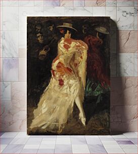 Πίνακας, Spanish dancer (tango), 1907, Oscar Parviainen