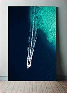 Πίνακας, Speedboat on Clear Blue Water Ταχύπλοο σε Καθαρά Γαλάζια Νερά