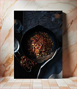 Πίνακας, Spices in a Pan Μπαχαρικά σε τηγάνι