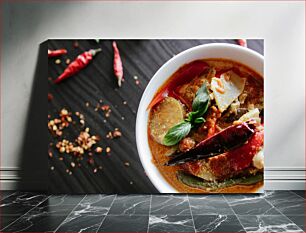 Πίνακας, Spicy Curry Dish Πικάντικο πιάτο με κάρυ