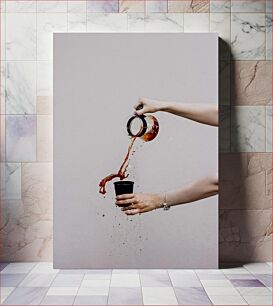 Πίνακας, Spilling Coffee χυμένο καφέ