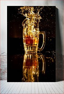 Πίνακας, Splashing Beer Mug Πιτσίλισμα κούπα μπύρας