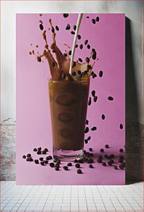 Πίνακας, Splashing Coffee with Milk Πιτσίλισμα καφέ με γάλα
