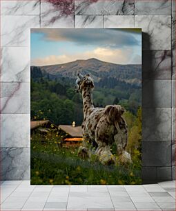 Πίνακας, Spotted Animal in Mountainous Landscape Σημειωμένο ζώο σε ορεινό τοπίο