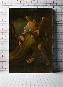 Πίνακας, St. francis and the angel, Johann Precht
