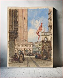 Πίνακας, St. Mark's Square, Venice, with Loggetta