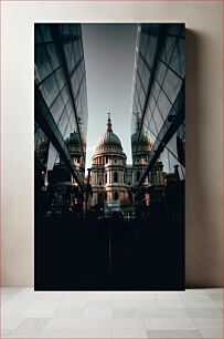 Πίνακας, St. Paul's Cathedral Reflection Αντανάκλαση του καθεδρικού ναού του Αγίου Παύλου