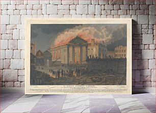 Πίνακας, St. Paul's Covent Garden during the Fire on 17 September 1795