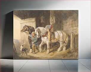 Πίνακας, Stable Boy with Cart Horses