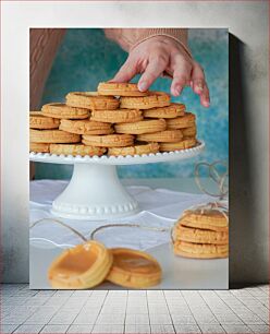 Πίνακας, Stack of Caramel Cookies Στοίβα μπισκότα καραμέλας