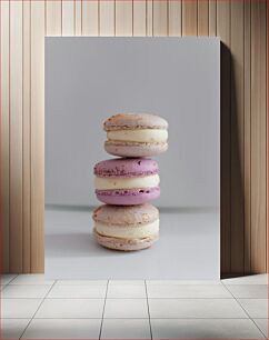 Πίνακας, Stack of Colorful Macarons Στοίβα από πολύχρωμα μακαρόν