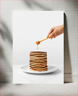 Πίνακας, Stack of Pancakes with Honey Drizzle Στοίβα Τηγανίτες με Μέλι