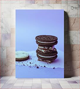 Πίνακας, Stacked Chocolate Cookies Στοιβαγμένα μπισκότα σοκολάτας