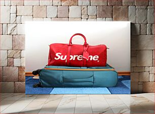 Πίνακας, Stacked Travel Bags Στοιβαγμένες τσάντες ταξιδιού
