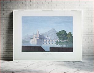 Πίνακας, Stage Design: Ringstadten Castle, for the Last Scene of Undine (1816) by Karl Friedrich Schinkel