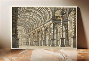 Πίνακας, Stage Design: Vaulted Hall of a Palace