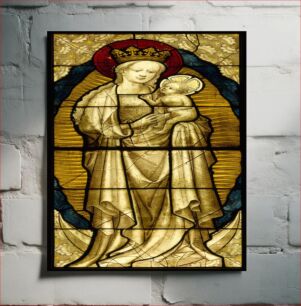 Πίνακας, Stained Glass Panel with the Virgin and Child, German