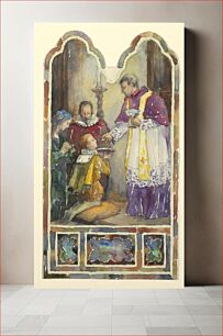 Πίνακας, Stained glass window: First communion, John C Wolf