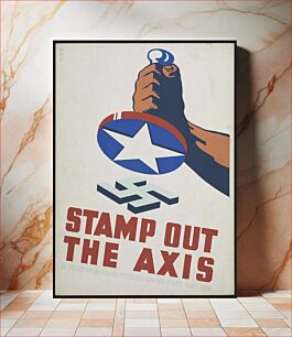 Πίνακας, Stamp out the Axis (1941) poster by P.V.P