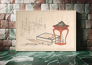 Πίνακας, Stand, Box and Writing-Paper by Ryūryūkyo Shinsai