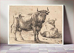 Πίνακας, Standing and lying cow by Paulus Potter