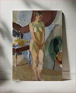 Πίνακας, Standing female nude, 1918 - 1920, Karl Isakson
