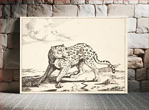Πίνακας, Standing leopard by Marcus de Bye