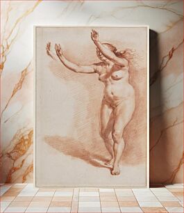Πίνακας, Standing Nude Woman with Upraised Arms by Adriaen van de Velde