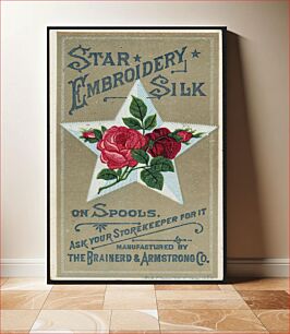 Πίνακας, Star embroidery silk on spools. Ask your storekeeper for it