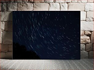 Πίνακας, Star Trails in the Night Sky Αστρικά μονοπάτια στον νυχτερινό ουρανό